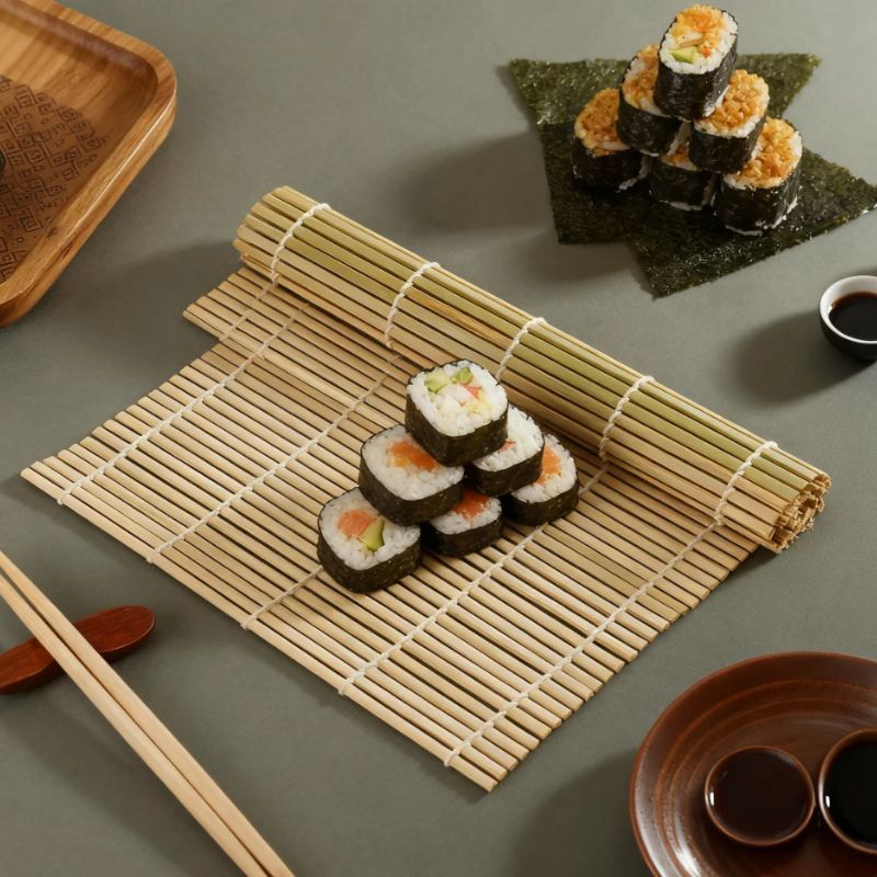 Tapete de sushi de bambu natur - Sushi Making Kit avaliação e preço