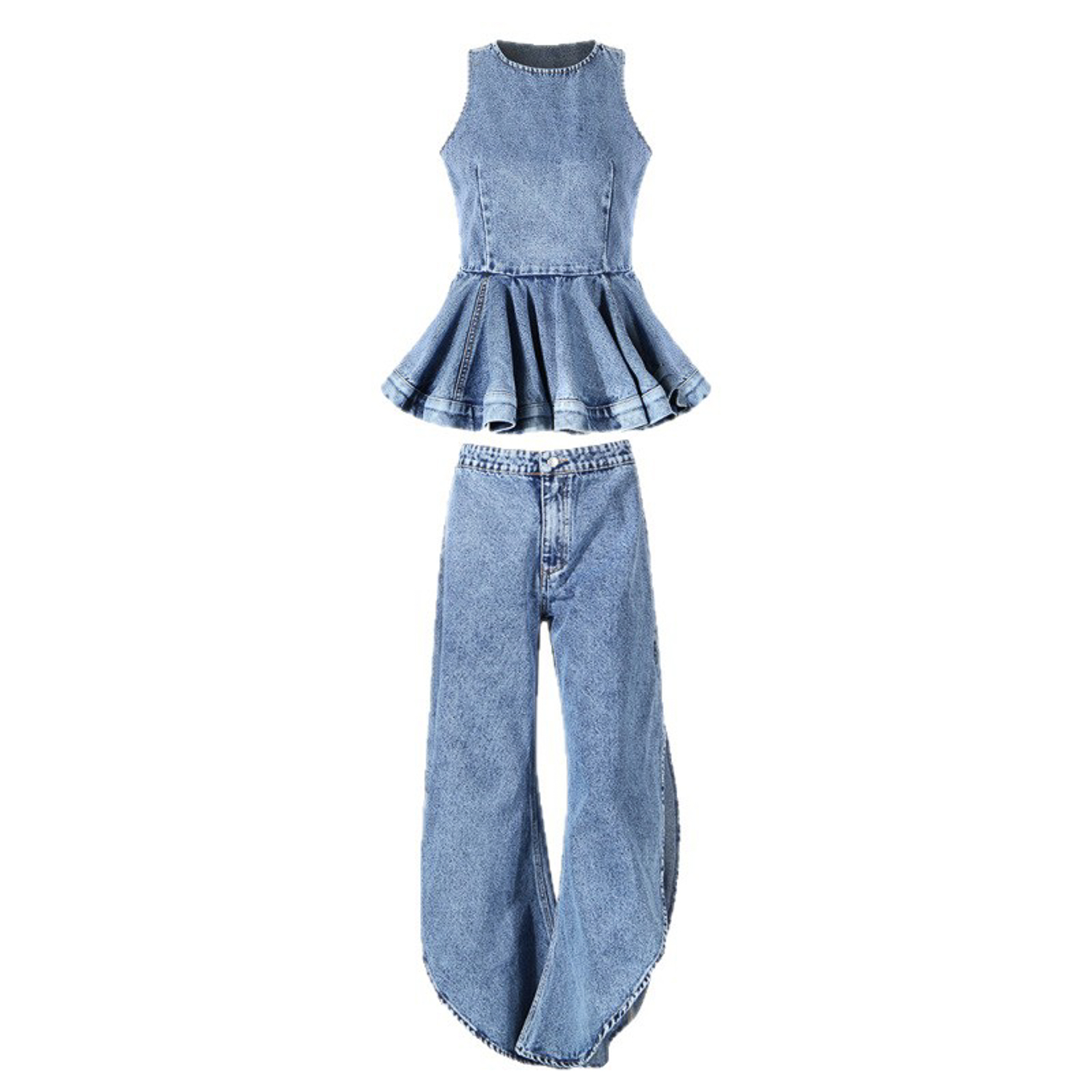 Conjunto Feminino Y2K de Duas  - Matcha avaliação e preço